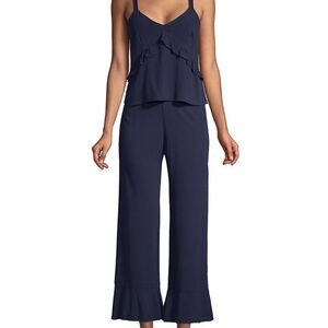 Wythe NY
Ruffled Camisole Top & Cropped Pant Set